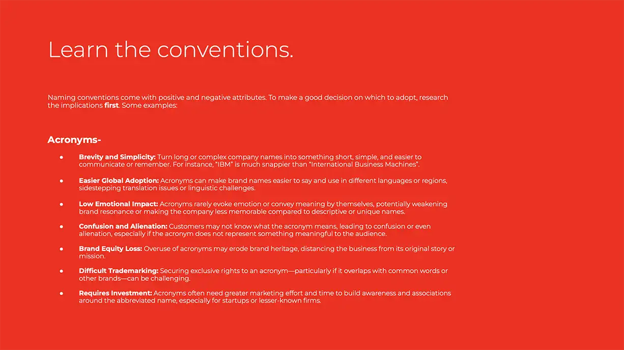 naming brand company